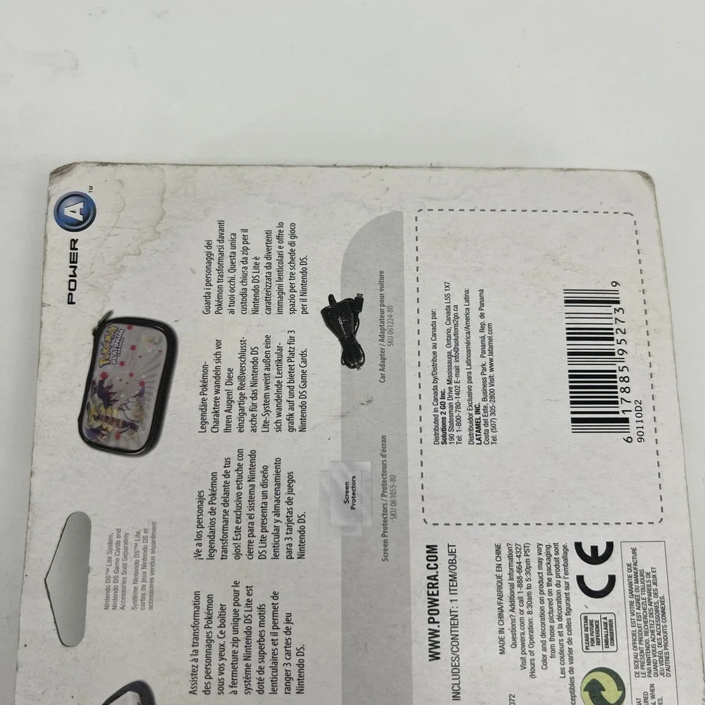 Lenticular Zip Case Pokémon Platinum Platine DS Lite NEW SEALED Pokemon